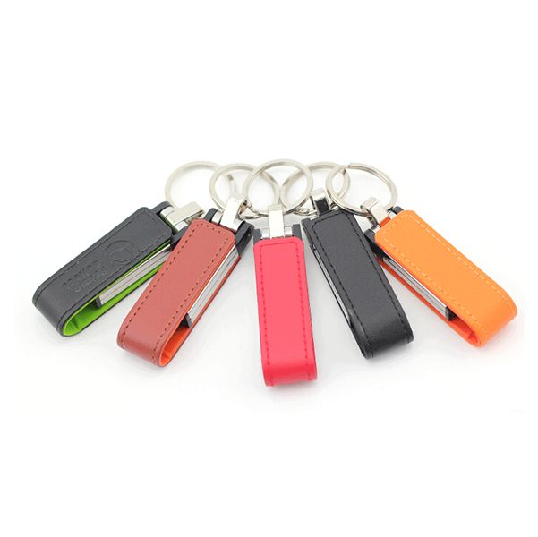 Leather USB Keychain - Image 2