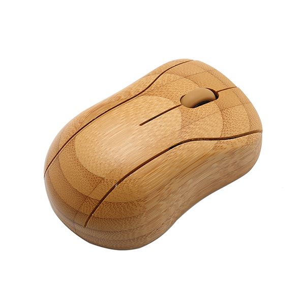Eco-Friendly Bamboo Wireless Mouse - Image 2
