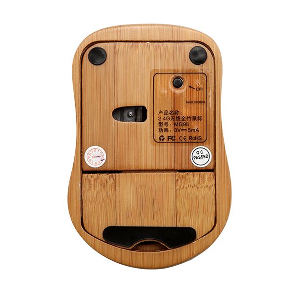 Eco-Friendly Bamboo Wireless Mouse - Image 4