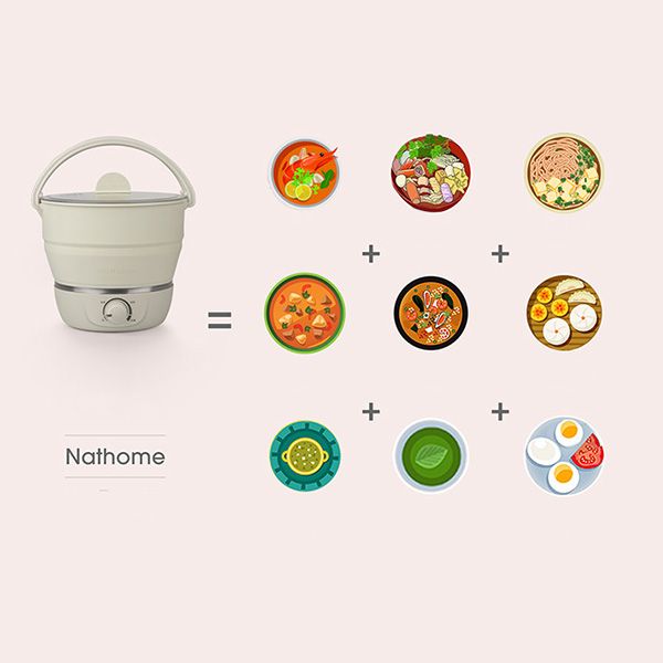 Nathome Travel Foldable Electric Cooker - Image 6