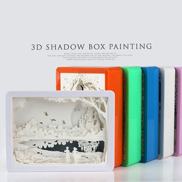 3D Shadow Paper Sculpture Lamp - Image 3