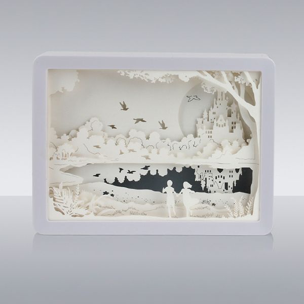 3D Shadow Paper Sculpture Lamp - Image 4