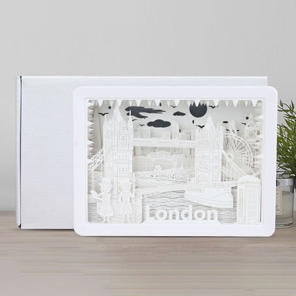 3D Shadow Paper Sculpture Lamp - Image 6