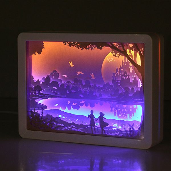 3D Shadow Paper Sculpture Lamp - Image 8