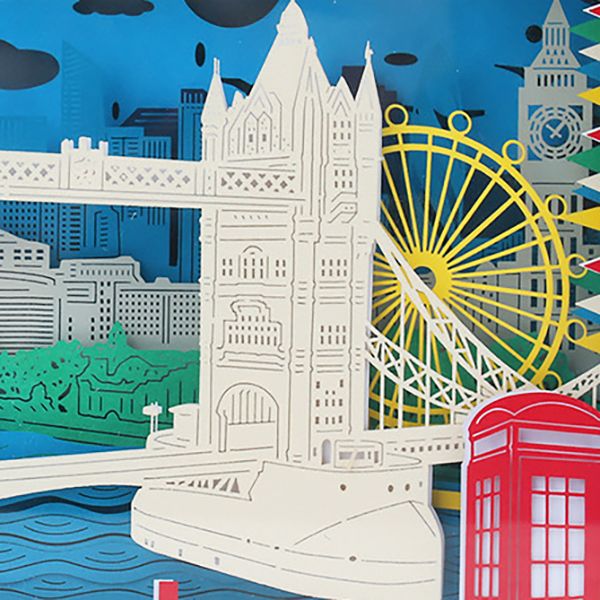 3D Shadow Paper Sculpture Lamp - Image 9