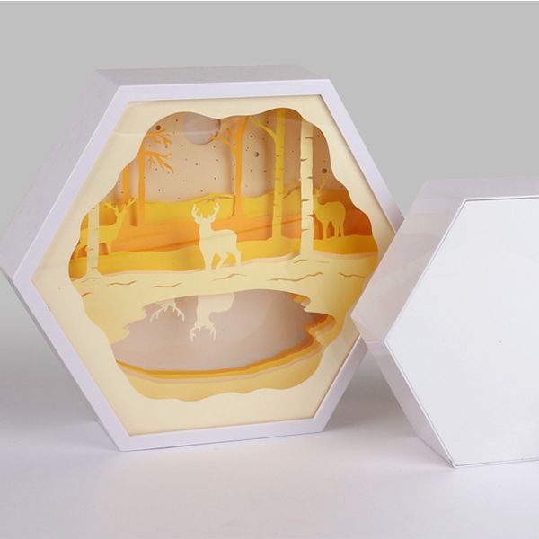 3D Shadow Paper Sculpture Lamp - Image 10