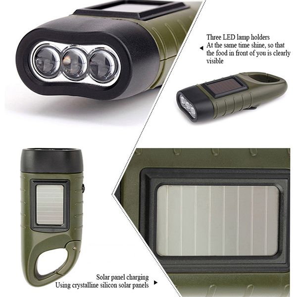 Solar Hand-Crank Flashlight - Image 5
