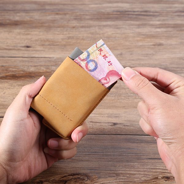 Suede RFID Card Holder - Image 3