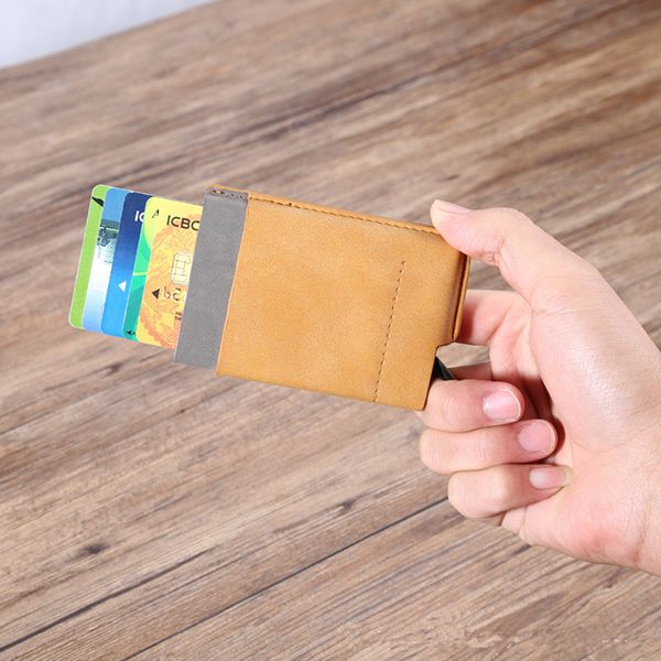 Suede RFID Card Holder - Image 4