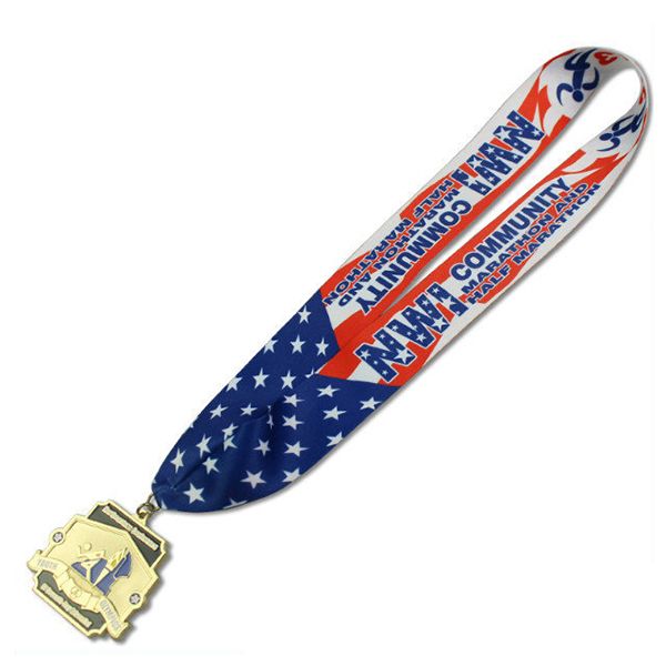 Custom-Shaped Medal with Lanyard - Image 4