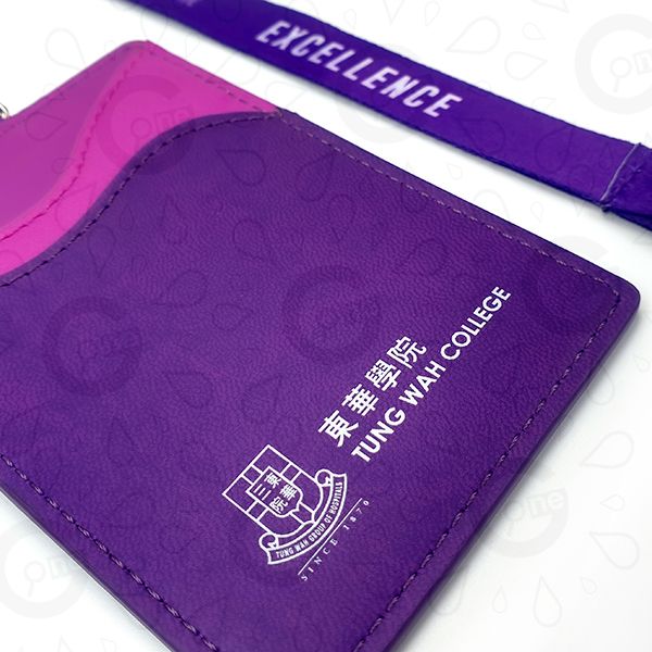 Premium Leather Badge with Strap-Tung Wah College - Image 3