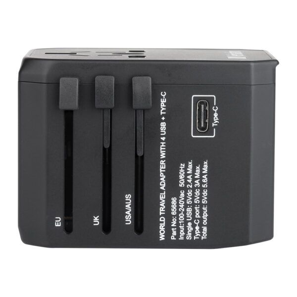 Verbatim 5 Port 5.6A Universal Travel Adapter - Image 7