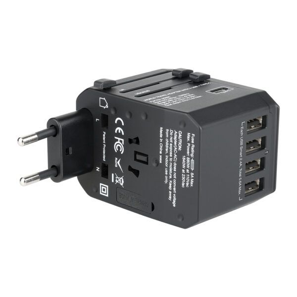 Verbatim 5 Port 5.6A Universal Travel Adapter - Image 11