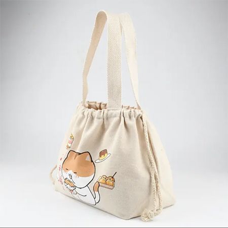 Handheld Lunch Box Drawstring Bag - Image 3