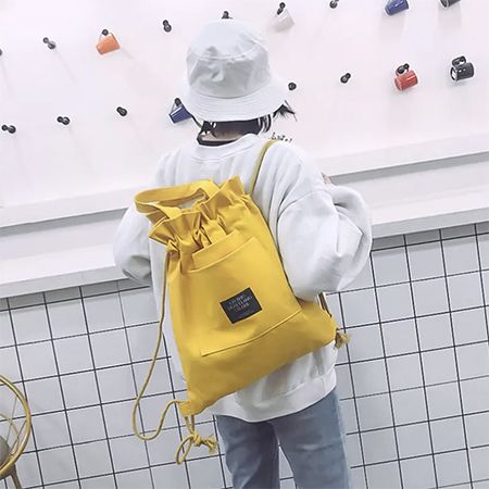 Canvas Drawstring Tote Backpack - Image 5