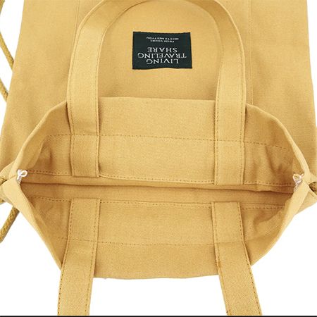 Canvas Drawstring Tote Backpack - Image 4