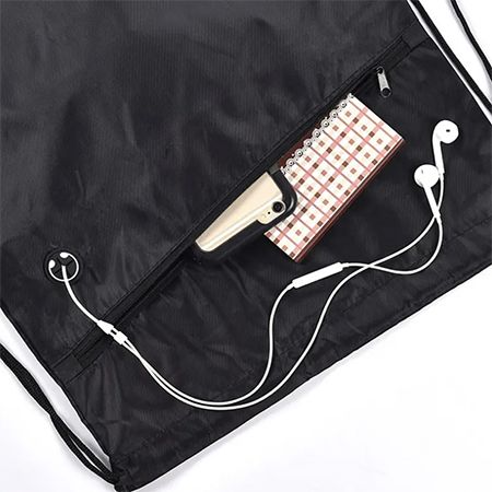 Nylon Drawstring Backpack - Image 4