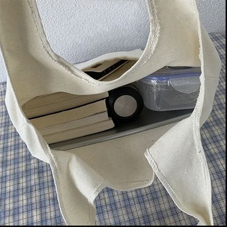 Jumbo Canvas Shoulder Bag - Image 2