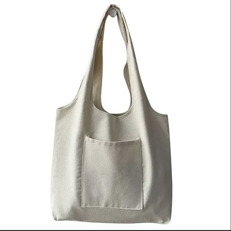 Jumbo Canvas Shoulder Bag - Image 3