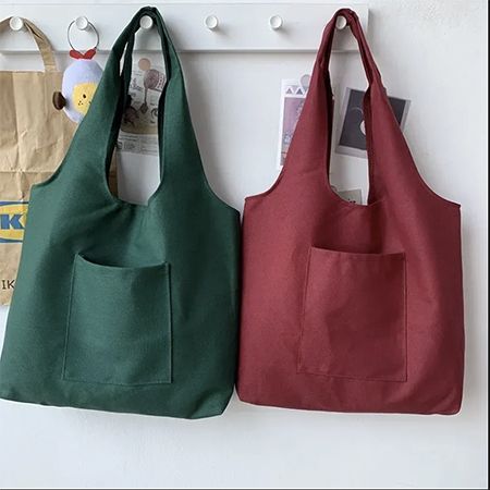 Jumbo Canvas Shoulder Bag - Image 4