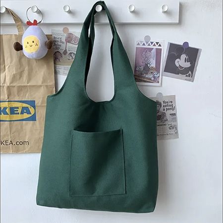 Jumbo Canvas Shoulder Bag - Image 5