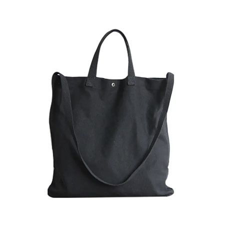 Solid Color Canvas Tote - Image 2