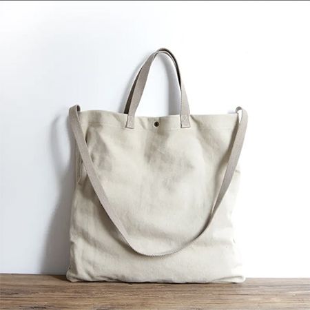 Solid Color Canvas Tote - Image 4