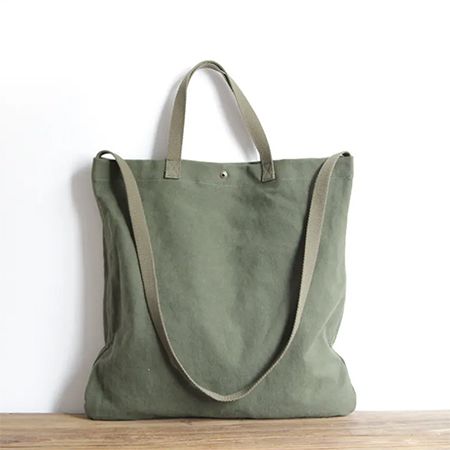 Solid Color Canvas Tote - Image 5
