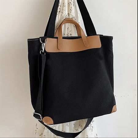 Canvas PU Tote Bag - Image 3