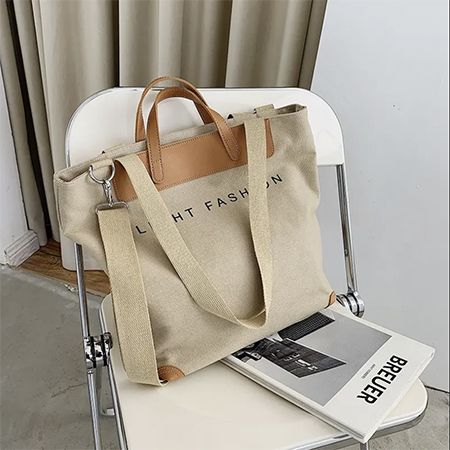 Canvas PU Tote Bag - Image 6