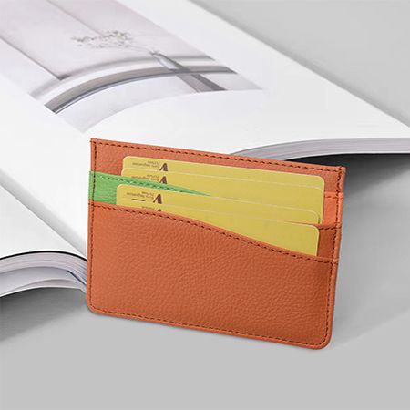 PU Color Block Card Holder - Image 3