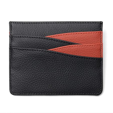 PU Color Block Card Holder - Image 5