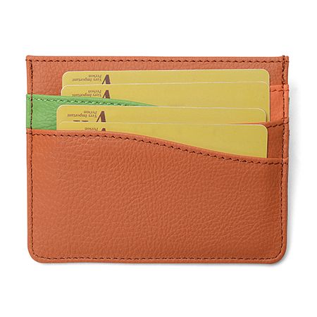 PU Color Block Card Holder - Image 7