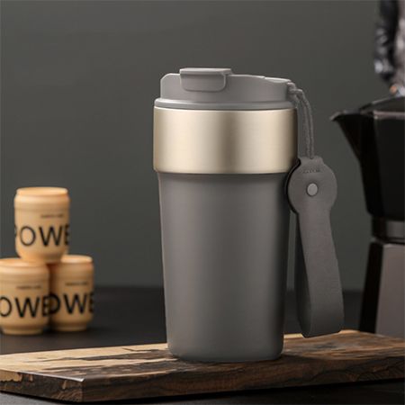 Insulated Coffee Mug with Straw - Image 4