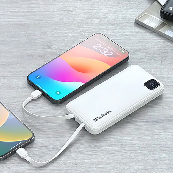 Verbatim - 10000mAh PD 3.0 & QC 3.0 Power Pack with Embedded Cables - Image 13