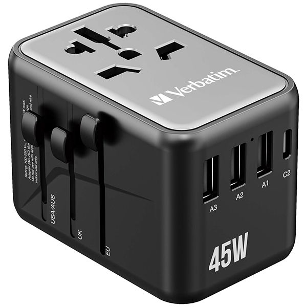 Verbatim - 5 Port 45W Universal Travel Adapter(UTA-08) - Image 3