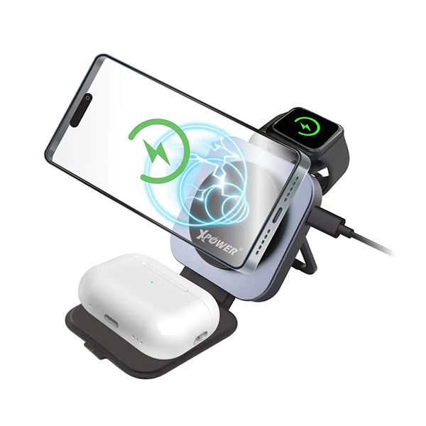 XPower 3-in-1 21W Wireless Charging Dock - Image 2