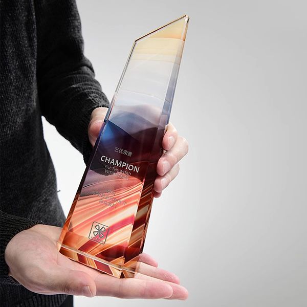 Color Printed Crystal Award - Image 5