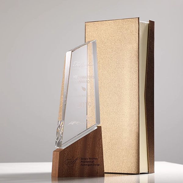 Innovative Wooden Crystal Award - Image 3