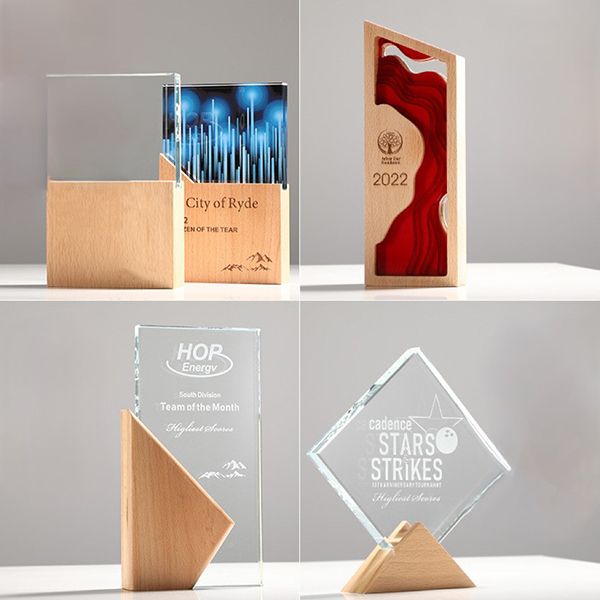 Innovative Wooden Crystal Award - Image 5