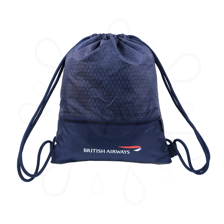 運動索繩袋連拉鏈袋 ─ 英國航空