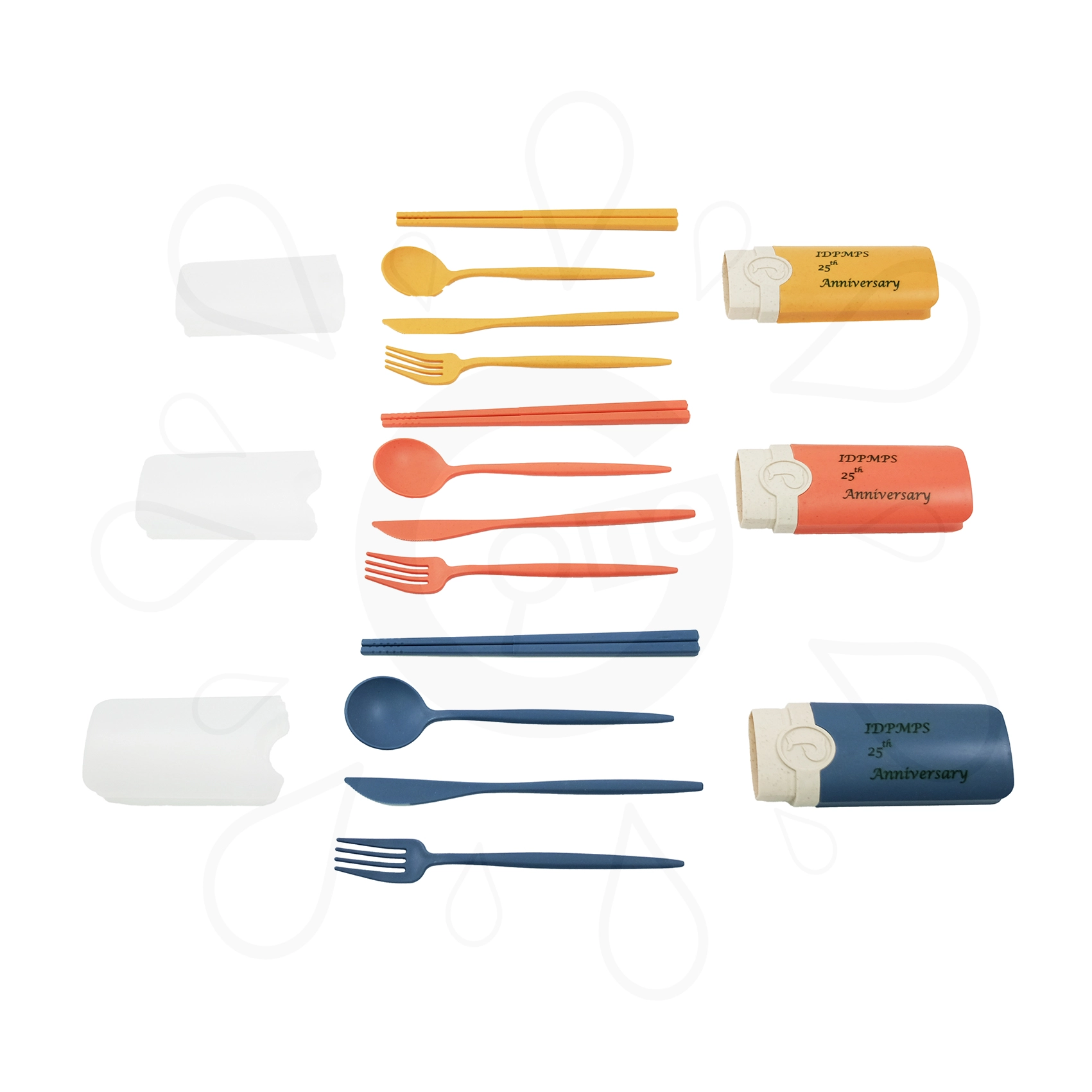 Colorful Wheat Straw Cutlery Set - IDPMPS - Image 3