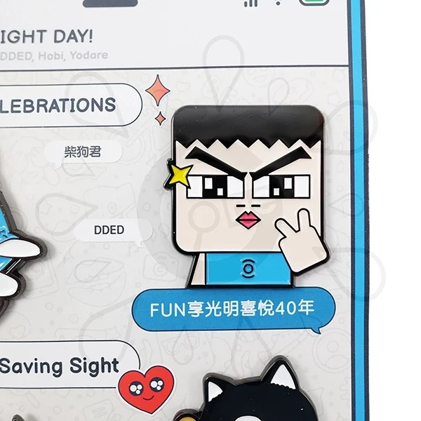 自定金屬徽章(琺瑯工藝) ─ 奧比斯