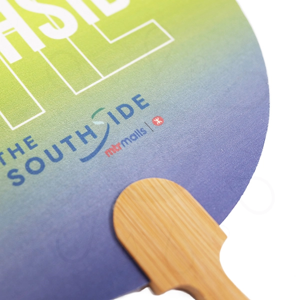 Artistic Paper Bamboo Fan - MTR - Image 3