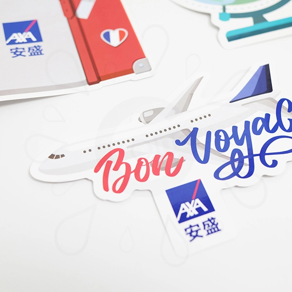 Custom Shaped Color Stickers - AXA - Image 2