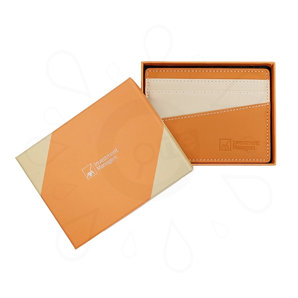PU Color Block Card Holder ─ AXA - Image 2