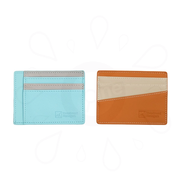 PU Color Block Card Holder ─ AXA - Image 4