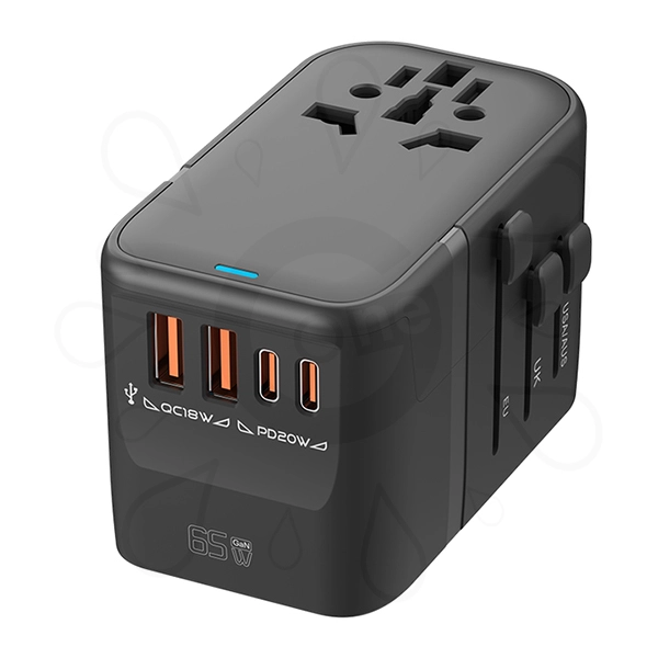 GaN 65W Travel Adapter with Retractable Cable(HHT907) - Image 3