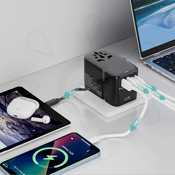 GaN 65W Travel Adapter with Retractable Cable(HHT907) - Image 6
