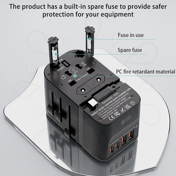 GaN 65W Travel Adapter with Retractable Cable(HHT907) - Image 8